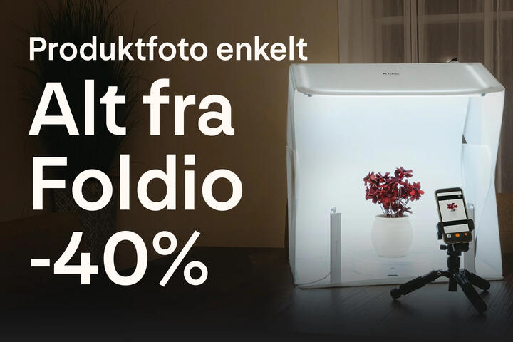 40% på alt fra Foldio